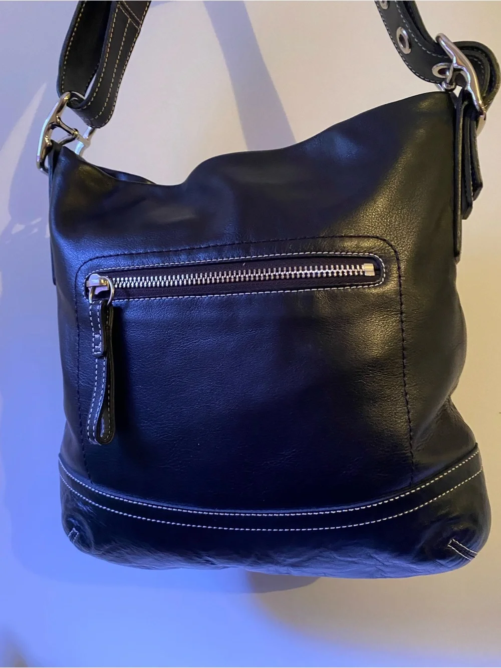 Coach Y2K Leather Hobo Bag with Tassel